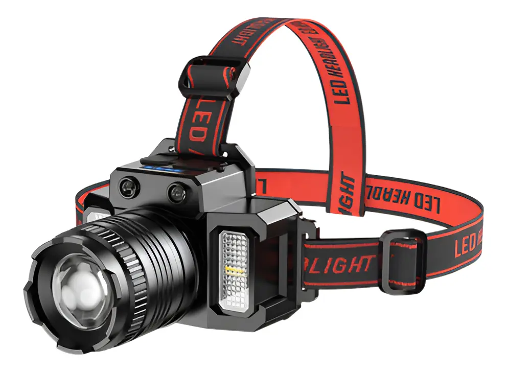Lanterna de Cabeça Led. A Prova D'água c/ Sensor. Super Potente! A melhor do mercado!