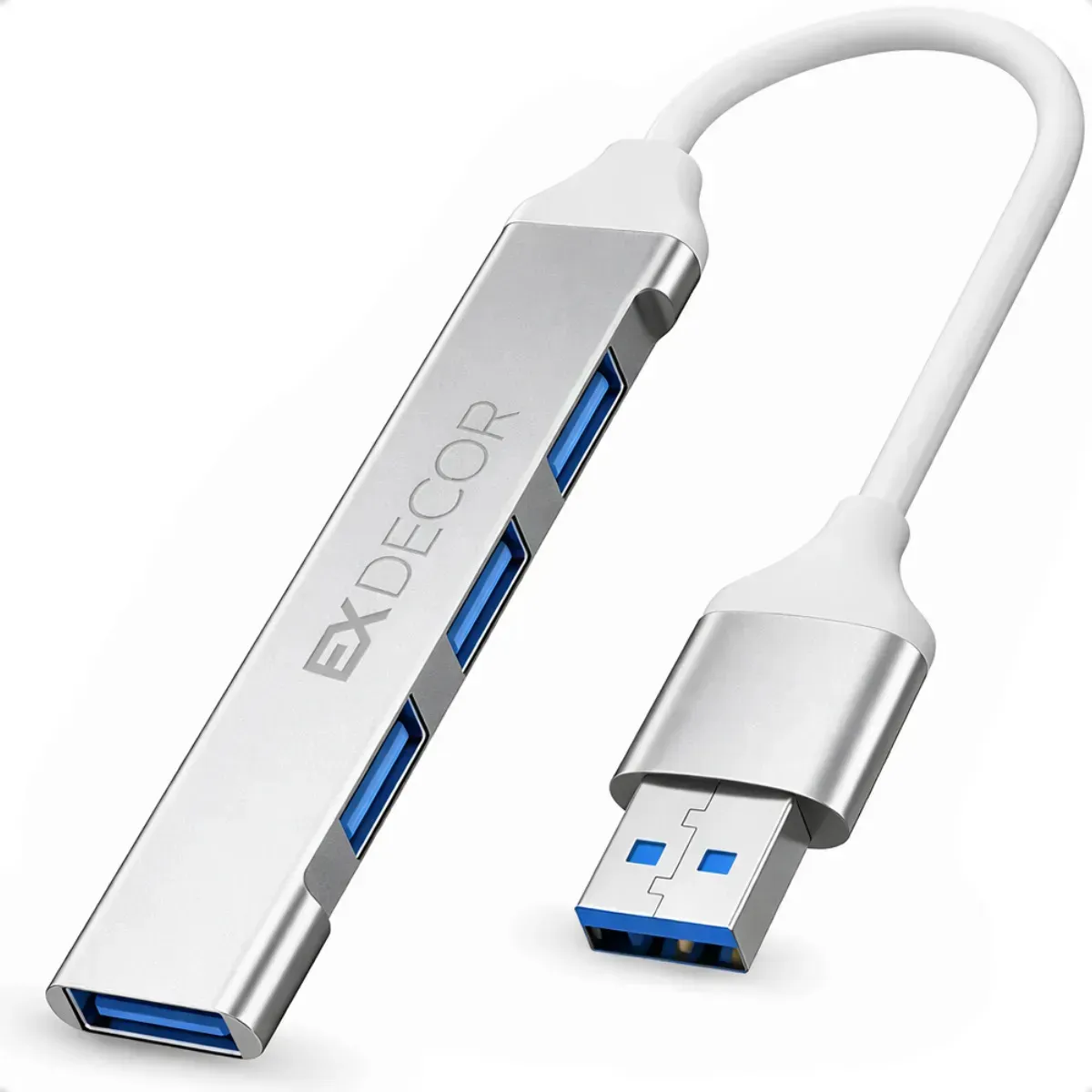 Hub Usb 3.0 Extensor Adaptador 4 Portas para Computador, Notebook