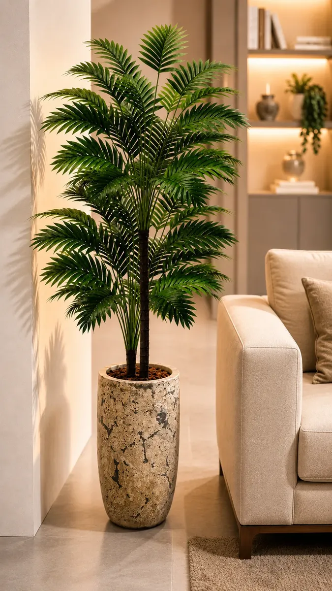 Coqueiro 170 Cm 2 Planta Artificial Decoração Sala Moderna