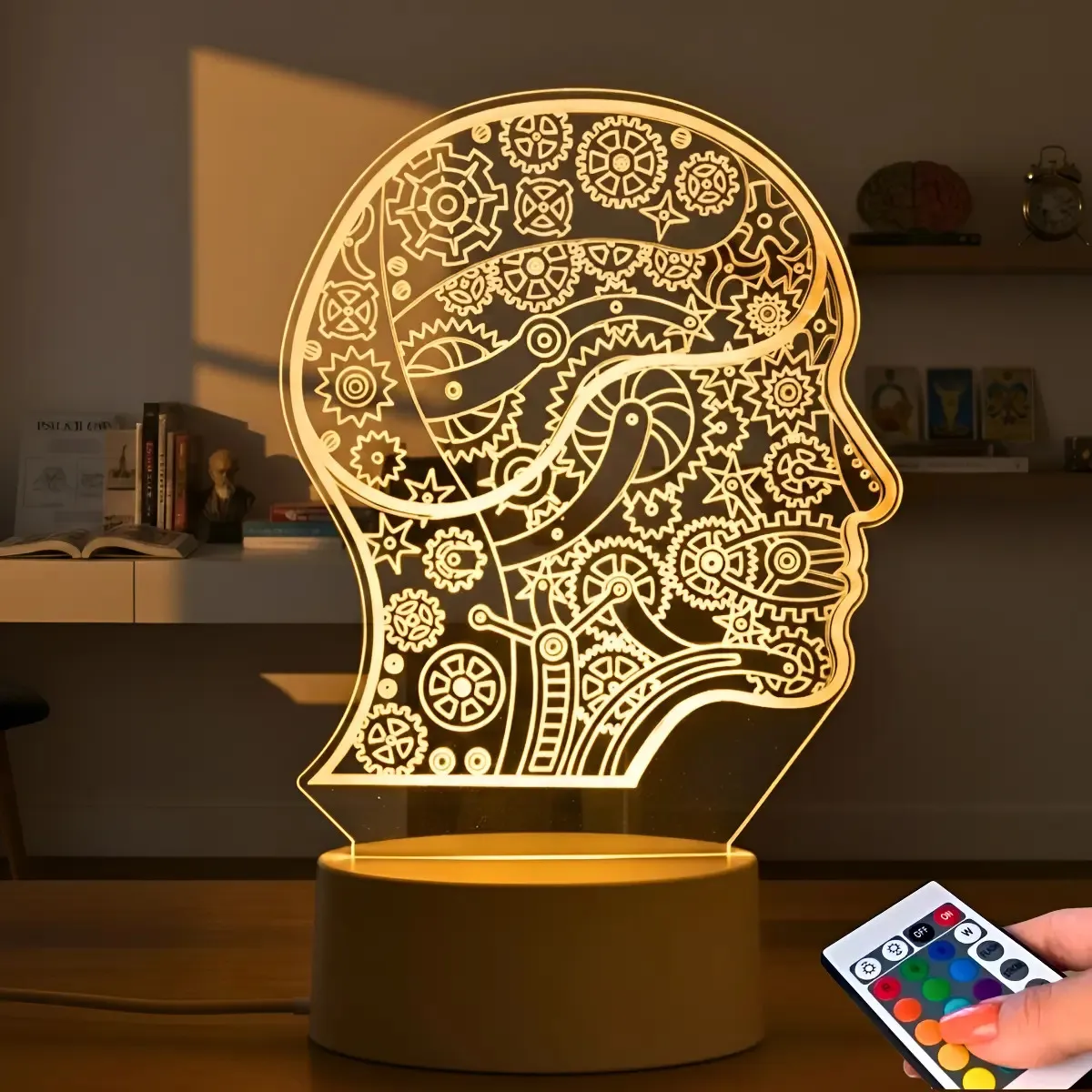 Luminária Psicologia Decoração Consultório Presente Enfeite