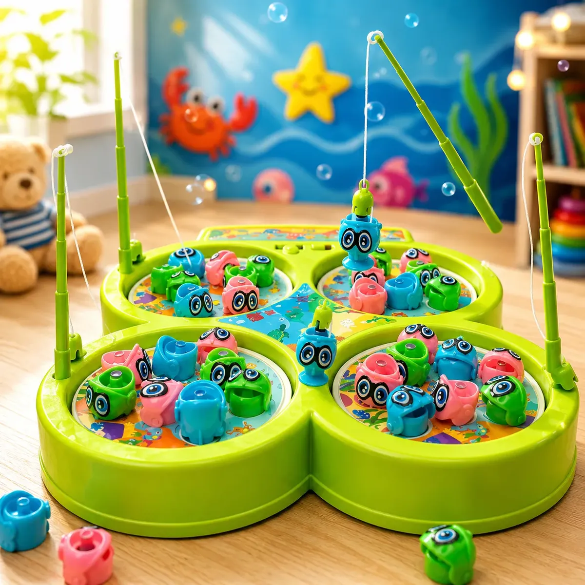 Pescaria Pega Peixe Brinquedo Infantil para Menino e Menina