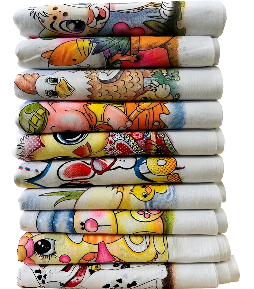 Kit 10 Panos de Prato Estampados 100% Algodão - 35cm X 60cm